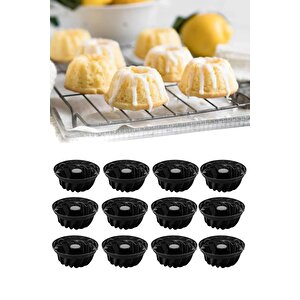 6 Lı Yıkanabilir Mini Kek Muffin Pişirme Kalıbı, Silikon Muffin, Cupcake Kalıbı Karma Renk