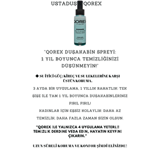 Ustaduş - Qorex Marka - 6 Mm Şeffaf Temper Cam Duşakabin H:190 Özel Seri Krom Aksesuar. Qorex Ki̇reç Ve Leke Önleyi̇ci̇ Dahi̇l 80x120 cm