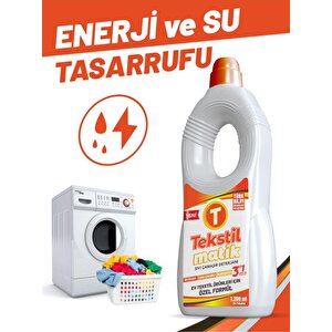 Ev Tekstili 3'ü 1 Arada Sıvı Vegan Çamaşır Deterjanı 7 Adet X 1200 Ml