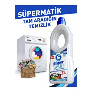 3'ü 1 Arada %100 Yerli Üretim Sıvı Çamaşır Deterjanı 6 Adet 1200 Ml