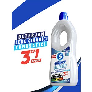3'ü 1 Arada %100 Yerli Üretim Sıvı Çamaşır Deterjanı 6 Adet 1200 Ml