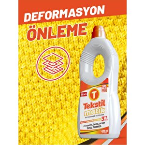 Ev Tekstili 3'ü 1 Arada Sıvı Çamaşır Deterjanı 8 Adet X 1200 Ml