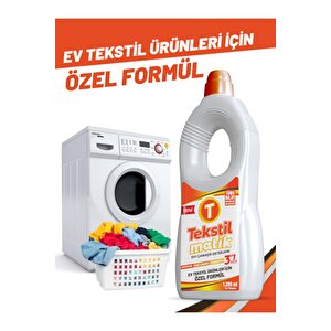 Ev Tekstili 3'ü 1 Arada %100 Yerli Sıvı Çamaşır Deterjanı 6 Adet X 1200 Ml