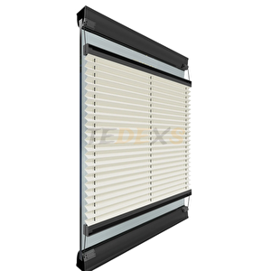 Diamond Seri̇si̇ Açık Gri Plise Perde Cam Balkon Perdesi Pimapen Perdesi Ofis Perdesi(vidalı Sistem) 100x180 cm