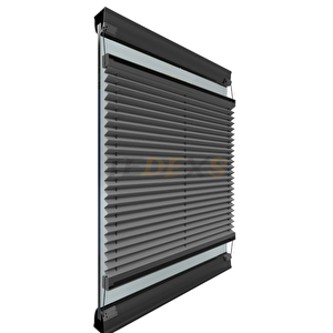 Diamond Seri̇si̇ Antrasit Plise Perde Cam Balkon Perdesi Pimapen Perdesi Ofis Perdesi(vidalı Sistem) 40x160 cm