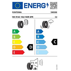 185 R14 C Tl 102/100r 8pr Vanfun Kamyonet Yaz Lastiği (üretim Tarihi:2025)