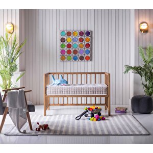 Aloe Vera 70x130 Park Yatak Bebek Yatağı Beşik Yatağı (Ölçü Seçenekli) 70x130 cm