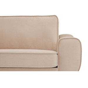 Klem 210 X 290 Köşe Ahşap Ayak - Kadife Ekru