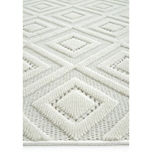 Cool Halı Stone 1089 Krem Kaymaz Taban Koridor Halısı Kesme Yolluk Mutfak Halısı Modern Salon Halısı