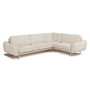 Klem 210 X 290 Köşe Ahşap Ayak - Doğal Doku Fildişi