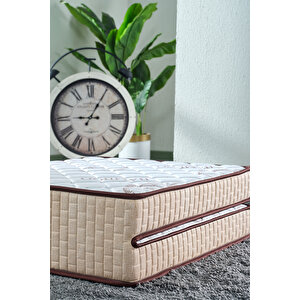 Ultra Deluxe Bej 80x180 Katlanır Yatak, Yer Yatağı, Misafir Yatağı, Kamp Yatağı