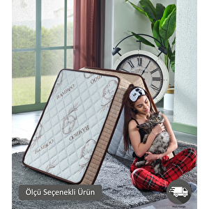 Ultra Deluxe Bej 80x190 Katlanır Yatak, Yer Yatağı, Misafir Yatağı, Kamp Yatağı 80x190 cm