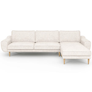 Klem 306 X 171 Köşe Ahşap Ayak - Fitilli Kadife Kemik
