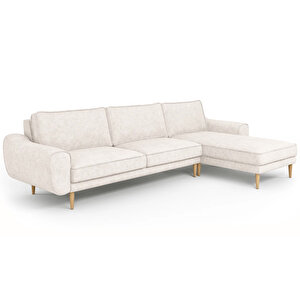 Klem 306 X 171 Köşe Ahşap Ayak - Fitilli Kadife Kemik