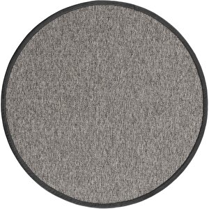 Londra M710 Hav Toz Vermez Kolay Temizlenen Hasır Doku Ince Düğüm Yuvarlak Ithal 120x120 cm