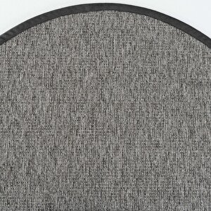 Londra M710 Hav Toz Vermez Kolay Temizlenen Hasır Doku Ince Düğüm Yuvarlak Ithal 120x120 cm