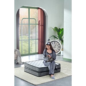 Ultra Deluxe Gri 100x200 Katlanır Yatak, Yer Yatağı, Misafir Yatağı, Kamp Yatağı