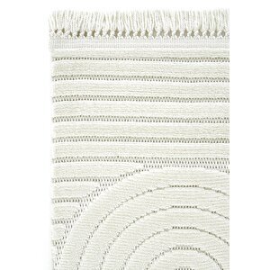 Cool Halı Stone 1090 Krem Kaymaz Taban Koridor Halısı Kesme Yolluk Mutfak Halısı Modern Salon Halısı