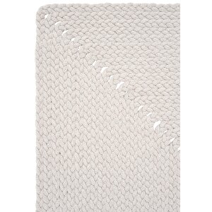 Glenn 605 Beyaz Banyo Halısı Antre Hol Halısı Hasır Dokulu Banyo Paspası Mutfak Halısı 100x150 cm
