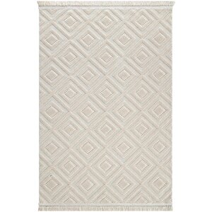 Stone 1089 Bej Kaymaz Taban Koridor Halısı Kesme Yolluk Mutfak Halısı Modern Salon Halısı 120x180 cm
