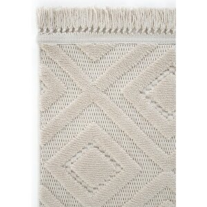 Stone 1089 Bej Kaymaz Taban Koridor Halısı Kesme Yolluk Mutfak Halısı Modern Salon Halısı 120x180 cm