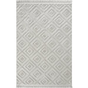 Stone 1089 Gri Kaymaz Taban Koridor Halısı Kesme Yolluk Mutfak Halısı Modern Salon Halısı 120x350 cm