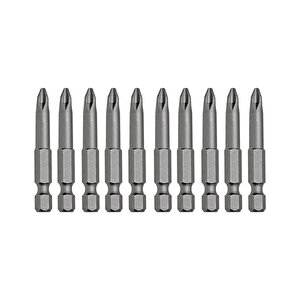 Mıknatıslı Yıldız Ph2 Bits Uç 50 Mm 10'lu Set Kutulu Manyetik 1/4" Matkap Ucu Vidalama 5 Cm Uzunluk