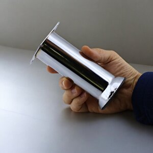 Mobilya Ayak Krom Baza Koltuk Kanepe Yatak Çekyat Destek Ayağı 15 Cm Metal Yükseltici Ayaklar 4 Adet