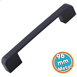 Metal Kulp 96 Mm -9.6 Cm Mobilya Çekmece Mutfak Dolabı Dolap Kulpları Kulbu Kulpu Siyah