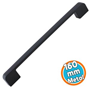 Metal Kulp 160 Mm -16 Cm Mobilya Çekmece Mutfak Dolabı Dolap Kulpları Kulbu Kulpu Siyah