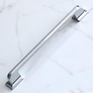 Metal Mutfak Mobilya Çekmece Mutfak Dolap Dolabı Kulpları Kapak Kulbu Kulpu 192 Mm Krom