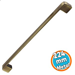 Metal Eskitme Antik Sarı 224 Mm Mobilya Mutfak Çekmece Dolap Dolabı Kulpu Kulbu Kulpları Oval