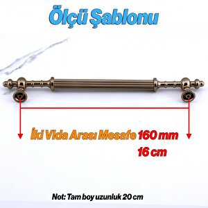 Metal Kulp 160 Mm- 16 Cm Mobilya Çekmece Mutfak Dolabı Dolap Kulpları Kulbu Kulpu Bronz Renk