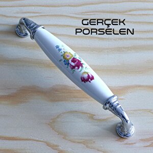 Mobilya Mutfak Çekmece Dolap Kapak Dolabı Kulbu Kulpu Kulpları Beyaz 128 Mm-12.8 Cm Gerçek Porselen