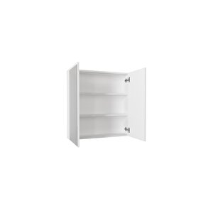 2 Kapaklı Aynalı Banyo Dolabı Çok Amaçlı Banyo Dolabı