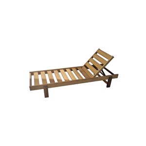 Form Outdoor Iroko Ahşap Şezlong