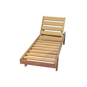 Form Outdoor Iroko Ahşap Şezlong