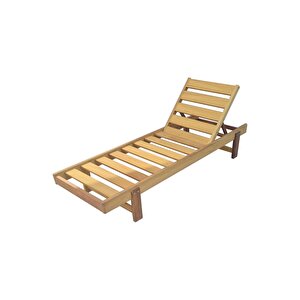 Form Outdoor Iroko Ahşap Şezlong