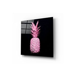 Ananas Cam Tablo | Hediyelik, Dekoratif, Ofis, Mutfak 40x40 cm