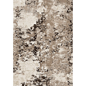 Makinede Yıkanabilir Leke Tutmaz  vizon Deko Deri Kaymaz Taban Simetrik Salon Saçaksız Halı A246 200x300 cm