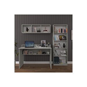 Çalışma Masası Seti Çmt001 Kül Gri