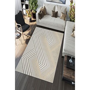 Makinede Yıkanabilir Leke Tutmaz  orange Deko Deri Kaymaz Taban Modern Salon Saçaksız Halı A188