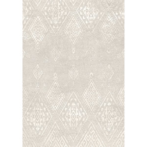 Makinede Yıkanabilir Leke Tutmaz  bej Deko Deri Kaymaz Taban Modern Salon Saçaksız Halı A192 200x300 cm