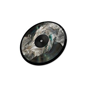 Plak Yuvarlak Cam Tablo | Hediyelik, Dekoratif, Ofis, Mutfak 30x30 cm