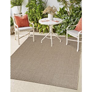 Sisaluna 4441 Bej Jüt Tabanlı Modern Dokuma Kilim Sisal Hasır Halı