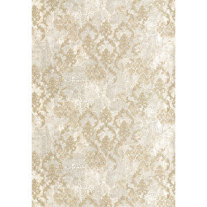 Makinede Yıkanabilir Leke Tutmaz  krem Deko Deri Kaymaz Taban Modern Salon Saçaksız Halı A159 180x280 cm
