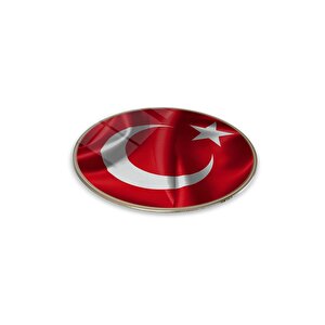 Bayrak Yuvarlak Cam Tablo | Hediyelik, Dekoratif, Ofis, Mutfak
