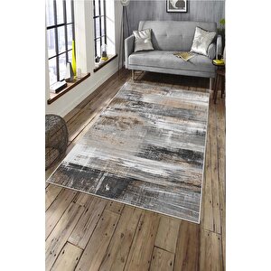 Makinede Yıkanabilir Leke Tutmaz  pudra Deko Deri Kaymaz Taban Serpme Salon Saçaksız Halı A172 200x300 cm