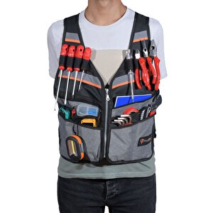 Impertex Kumaşlı Çok Cepli Takım Yeleği - Profesyonel Alet Taşıma Yeleği
