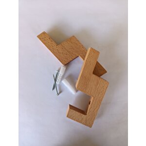 Ahşap Modern Askılık, Banyo Antre Çocuk Odası Duvar Askısı,  Minimalist Hediyelik